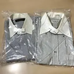 ストライプワイシャツ Mサイズ 2枚セット訳あり