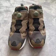 Reebok インスタポンプフューリー グレー/ベージュ/レッド【27.5】