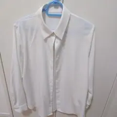 GU ホワイト 長袖シャツ S