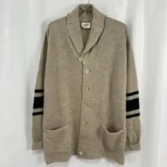 【極美品】45R リネン 908ヨットマンカーディガン ショールカラー