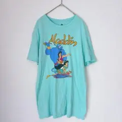【Lサイズ】ディズニー　Tシャツ　アラジン　ジャスミン　アメリカ　古着