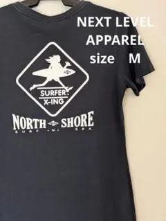 NEXT LEVEL APPAREL 半袖　Tシャツ 　夏　ネイビー　M