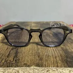 ウェリントン　サングラス　ヴィンテージ　レトロ　スタイル　ブルーレンズ