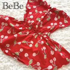 BeBe べべ　女の子　ワンピース　さくらんぼ　95