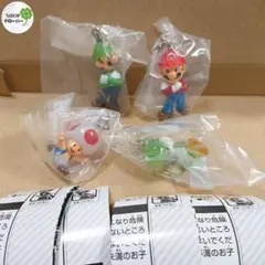 スーパーマリオ めじるしアクセサリー ガチャ【写真の4つセット】