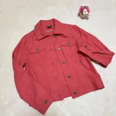 【used】Eddie Bauer リネンジャケット レッド S