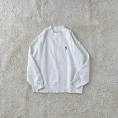 スウェットトレーナー プルオーバー 長袖カットソー トップス ロゴ刺繍 シンプル