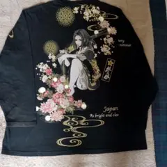 抜刀娘☆一足早く秋を先取り！☆ 黒い長袖Tシャツ