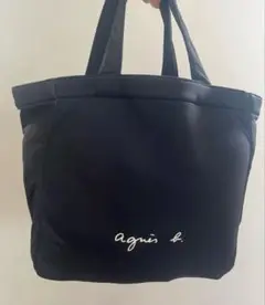 Agnes b. アニエスベー ブラックトートバッグ A4サイズOK