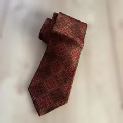 ネクタイ赤系シルク