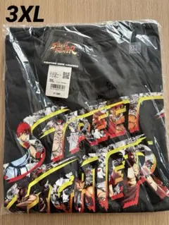 ゲーム　ストリートファイター　ユニクロ　コラボ tシャツ ダークグレー　3XL