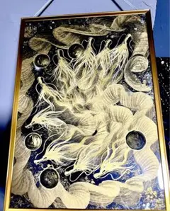 【九頭龍大権現】　開運　置物　龍神　アート　絵　一筆龍　A3サイズ 九頭龍大権現】 開運 置物 龍神 アート 絵 一筆龍 辰
