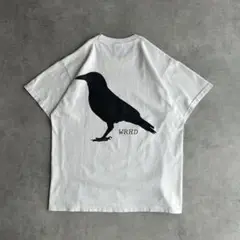 00s〜 フルーツオブザルーム アニマルプリントTシャツ 胸ポケット カラス