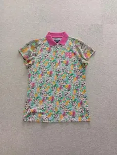 PEARLY GATES パーリーゲイツ　半袖　ポロシャツ ゴルフ 0　花柄