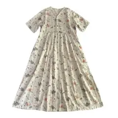 美品⭐︎グランマママドーター　MICHIKUSA 道草　半袖ワンピース　0