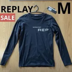 REPLAY リプレイ　カットソー　長袖　ブラック