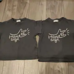ハンドサイン　Ｔシャツ　2点セット