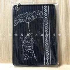 新品未開封　鳥獣戯画　カエル　黒　パスケース　伝統工芸品