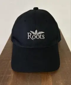 Roots ブラック キャップ　企業　ヴィンテージ　ワーク　美品　スナップバック
