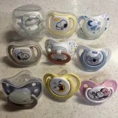 おしゃぶり 9個セット スヌーピー デザインほか