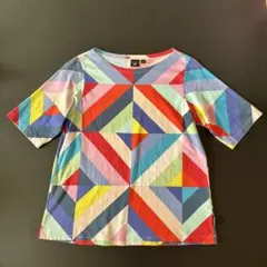 ユニクロ　marimekko 幾何学模様 半袖Tシャツ S