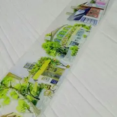 【186】晴日街道 海外 マスキングテープ PET 水晶 1ループ 切り売り