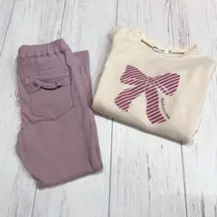 slapslip BEBE Noeil トップス パンツセット 120 秋冬