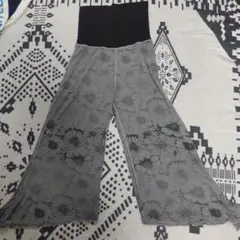 週末限定②naga yoga　ヨガパンツ　L 花柄パンツ Lサイズ