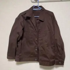 ブラウン ボタン式ジャケット