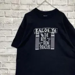 USA製90sヴィンテージTシャツ！シングルステッチ　ブラック半袖古着XL20