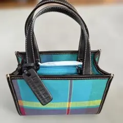 LAUREN バッグ ターコイズチェック