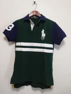 【美品】ポロシャツ ダークグリーン ネイビー