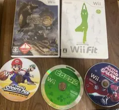 Wiiソフトセット　マリオ、モンハン、ピクミン、WiiFit