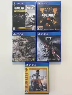 レインボーシックスシージ,コールオブデューティ他プレステ4ゲームソフト5本セット