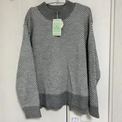 【タグ付き】プチオンフルール グレー ニット