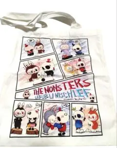 まとめ売り歓迎！ ラブブ　らぶぶ　labubuトートバッグ キ 39×35cm