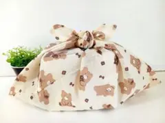 あずま袋◆手拭い◆エコバック◆コンビニバック◆ハンドメイド【ベアー柄】