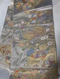 美品★ナガシマ★正絹 袋帯