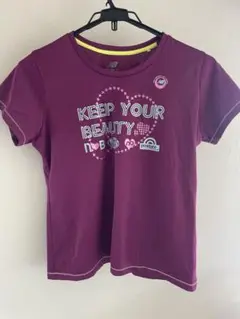 New Balance 紫色 Tシャツ KEEP YOUR BEAUTY
