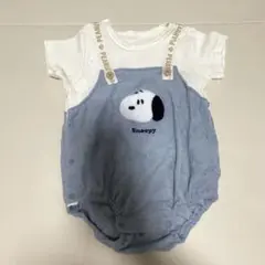 スヌーピー刺繍ロンパース 80サイズ