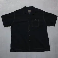 WOOLRICH 2235 オープンカラーシャツ 3XL 黒