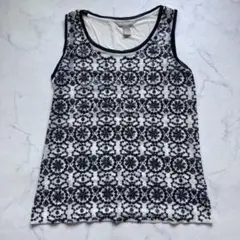 BANANA REPUBLIC スパンコール ノースリーブ タンクトップ S