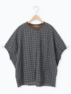 【クールコットン】柄アソートクレリック袖タックブラウス
