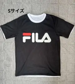 FILA メッシュ Tシャツ 黒 半袖