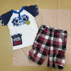 DADHANDSTUDIO半袖TシャツとF.O.KIDSハーフパンツセット