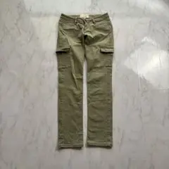 YANUK ヤヌーク スキニーカーゴパンツ 25 ストレッチ ローライズ スリム