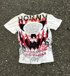超希少 JEREMY SCOTT バックホール コラージュ プリント Tシャツ