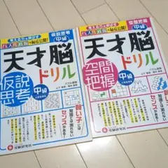 天才脳ドリル 中級 2冊セット