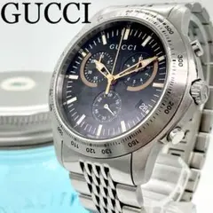 20 GUCCI グッチ時計 メンズ 腕時計 ブラック クロノグラフ 高級時計