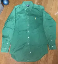 Ralph Lauren 緑色 長袖シャツ Sサイズ